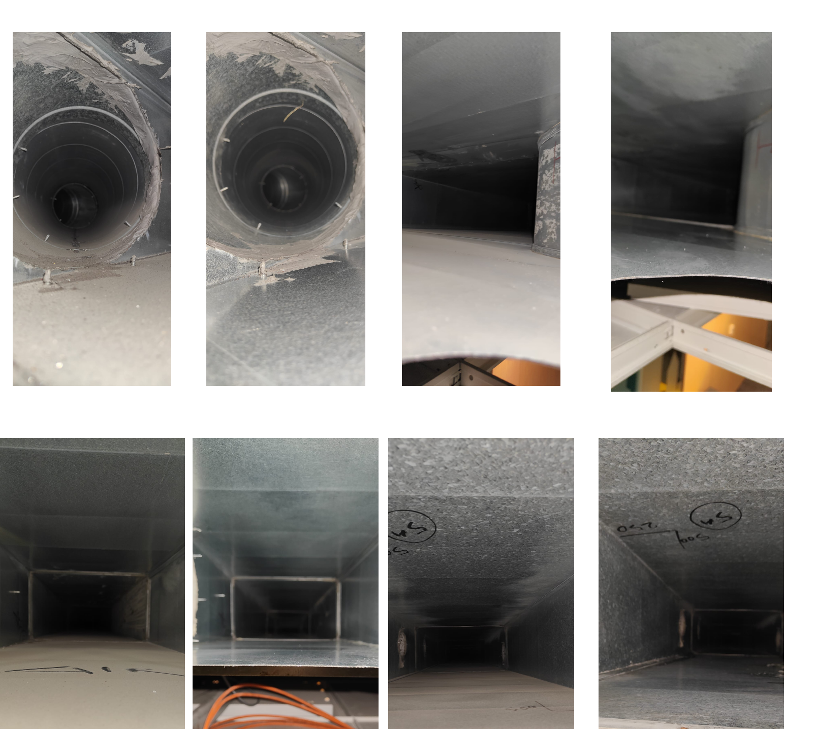 Photos des réseaux aérauliques — planche 1
